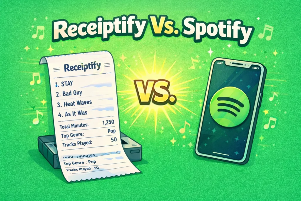 Receiptify Vs. Spotify