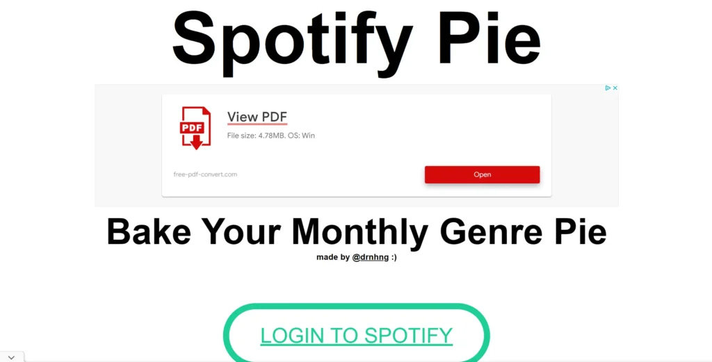 Spotify Pie