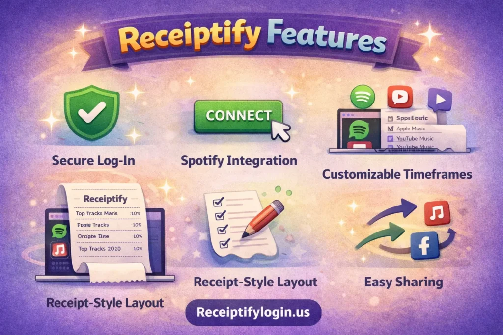 receiptify features