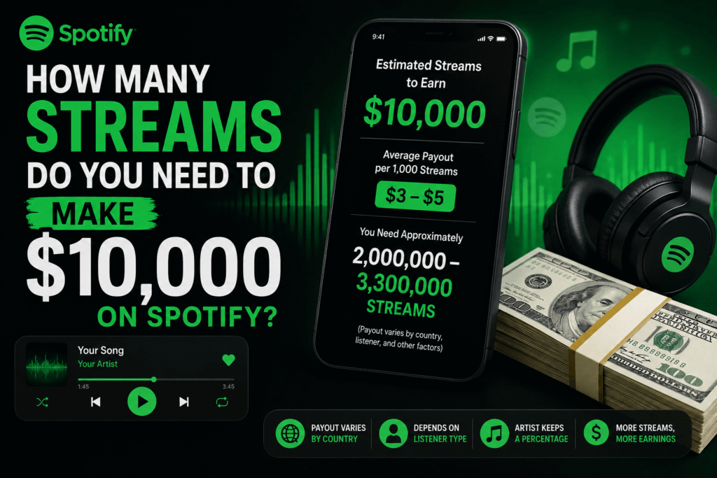 How Many Streams Do You Need to Make $10,000 on Spotify