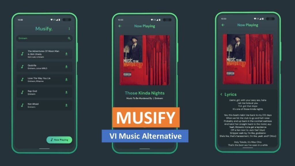 Musify App features